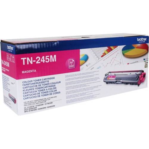 Brother toner brother tn245 magenta| 2200 pag | hl-3140cw/3150/3170/dcp-9020/mfc-9140cdn