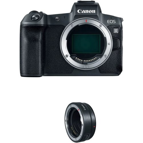 Canon aparat foto mirorless canon eos r, full-frame, 30.3 mp, 4k, wi-fi, body+ adaptor rf-ef