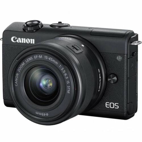 Canon aparat foto mirrorless canon eos m200, 24.1 mp, 4k + obiectiv 15-45mm