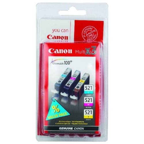 Canon canon cli-521cmy inkjet pack cartridges