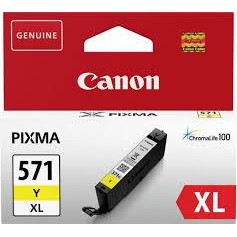 Canon canon cli-571xly yellow inkjet cartridge