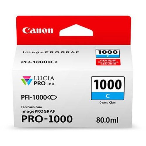Canon canon pfi-1000c cyan inkjet cartridge