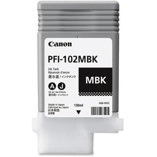 Canon canon pfi-102mbk cartus cerneala negru mat, 130ml (0894b001aa)