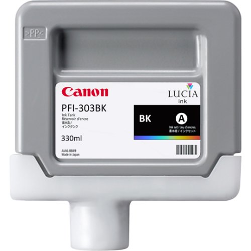Canon canon pfi-303bk black lucia pigment ink 330ml (2958b001aa)