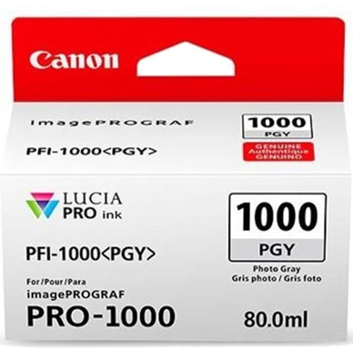 Canon cartus cerneala lucia pro pfi-1000 photogrey pentru imageprograf pro-1000