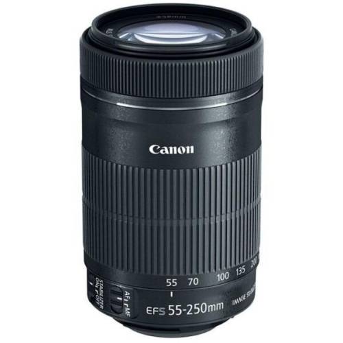 Canon obiectiv canon 55-250/f4-5.6 ef-s is stm + starter kit
