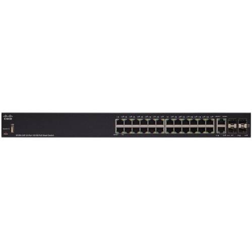 Cisco cisco sf250-24p 24-port 10/100 poe smart switch