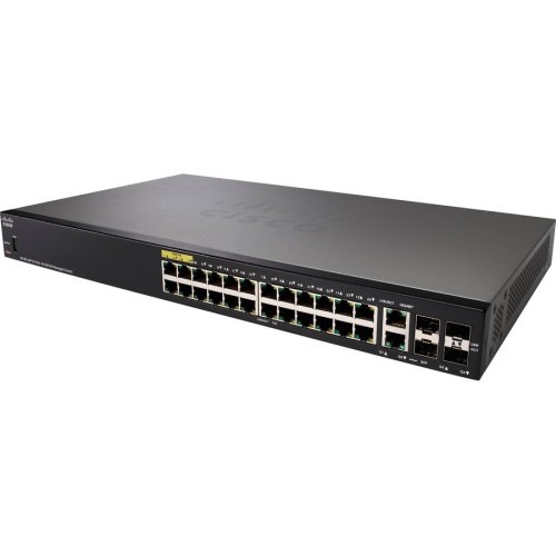 Cisco cisco sf350-24p 24-port 10/100 poe managed switch