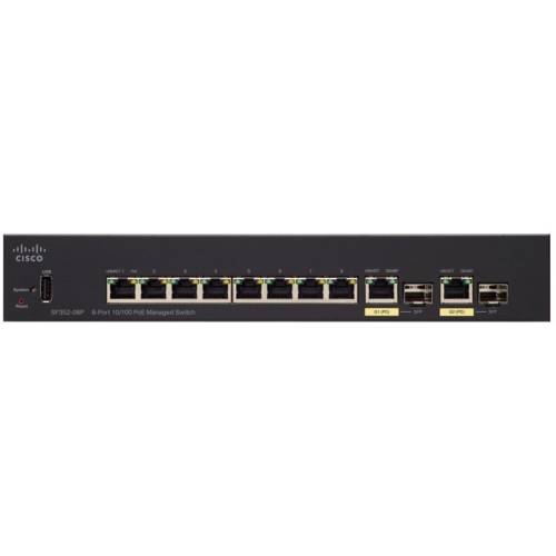 Cisco cisco sf352-08p 8-port 10/100 poe managed switch