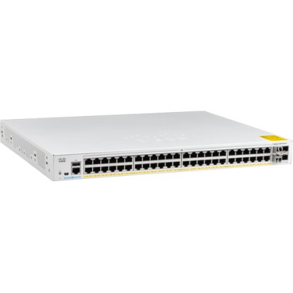 Cisco switch cisco c1000-48p-4x-l, 48 porturi, poe, gri