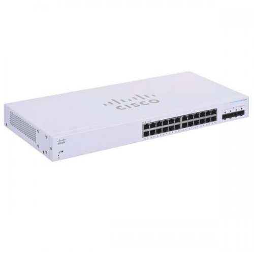 Cisco switch cisco cbs220-24t-4g, 24 porturi, alb