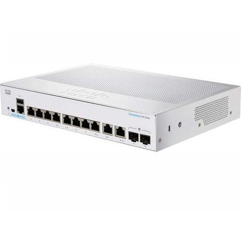 Cisco switch cisco cbs220-8t-e-2g, 8 porturi, alb