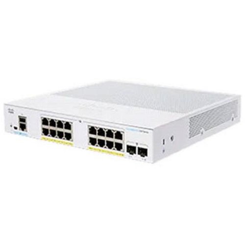 Cisco switch cisco cbs350-16p-e, 16 porturi, poe, alb