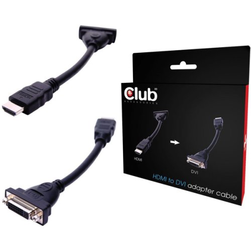 Club 3d adapter cable hdmi to dvi cd