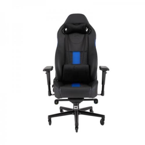 Corsair corsair gaming chair t2 road warrior high back desk and office chair black/blue