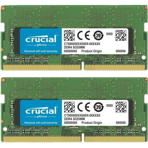 Crucial memorie laptop crucial 32gb (2x16gb) ddr4 3200mhz cl22 dual channel kit