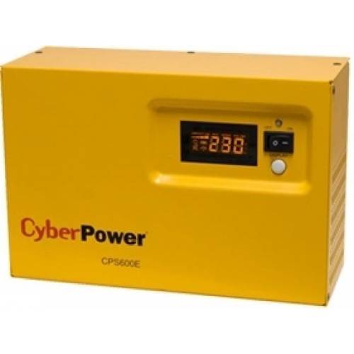 Cyber power Cyber power ups cyber power eps series 420w (600va), pentru centrale termice, dc imput 12v, avr, lcd, sinusoida pura, schuko (1), cps600e (include timbru verde 3 lei)