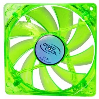 Deepcool deepcool xfan 120u g/b green 120mm uv led fan