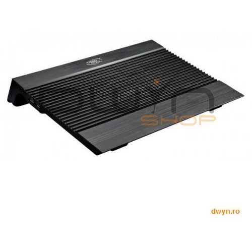 Deepcool stand notebook deepcool 17' - aluminiu, 2*fan, 4* usb, dimensiuni 380x278x55mm, dimensiuni fan 140x1