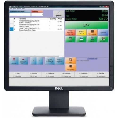 Dell monitor dell e1715s lcd 17', 1280 x 1024 la 60 hz, format 5:4, tn, 1000:1 (tipic), luminozitate 250 cd/mp (tipic)