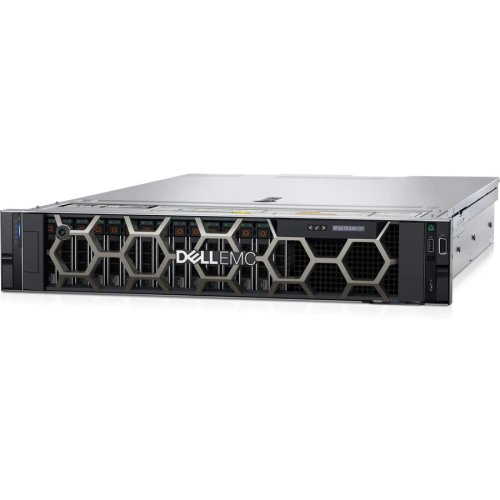Dell server dell poweredge r550, rack 2u, intel xeon silver 4310 12 c / 24 t, 2.1 ghz - 3.3 ghz, 18 mb cache, 120 w, 16 gb ddr4 ecc, 480 gb ssd, 8 x lff, 2 x 800 w, fara sistem de operare