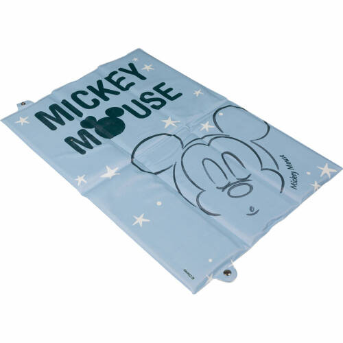 Disney saltea pliabila pentru infasat mickey disney, spuma poliuretanica, 40 x 63 cm, 0 luni+, albastru