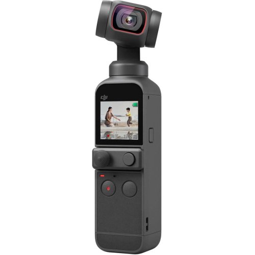 Dji camera video de actiune dji osmo pocket 2, cmos 64mp, uhd 4k 60fps, focus automat, microfon, negru
