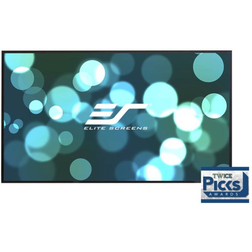 Elitescreen ecran proiectie cu rama fixa, de perete, 299 x 168 cm, elitescreens aeon, ar135wh2, format 16:9