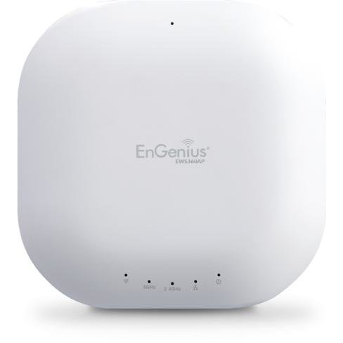 Engenius ap managed wireless dual band 11ac 300+867mbps 2t2r gbe poe.at 4*5dbi ia, engenius ews350ap (include timbru verde 0.5 lei)