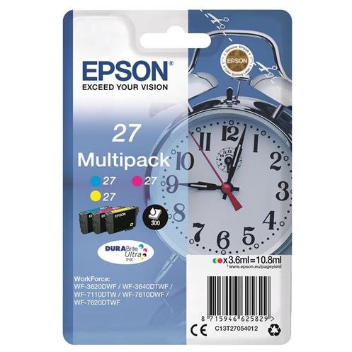 Epson alarm clock multipack epson t2705 c/m/y 3-colour 27 durabrite | 10.8 ml