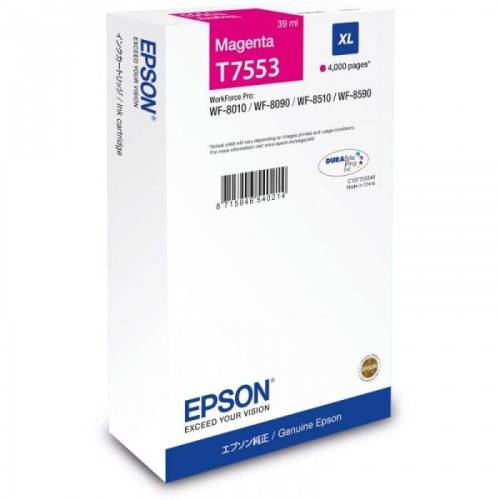 Epson cartus magenta size xl c13t755340 4k original epson workforce pro wf-8010dw