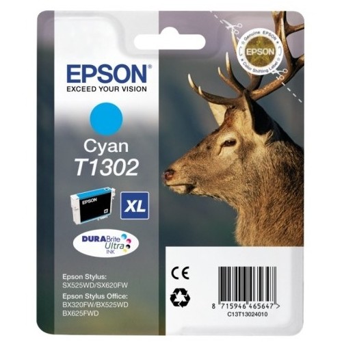 Epson epson t1302 cyan inkjet cartridge