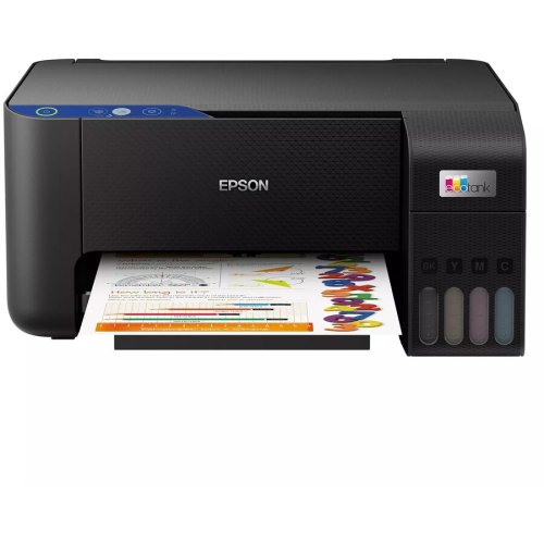 Epson imprimanta multifunctionala epson l3211, ecotank, color, inkjet, a4, usb, negru