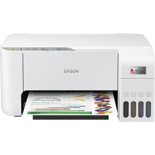Epson imprimanta multifunctionala inkjet color epson ecotank l3256 ciss, a4, usb, wi-fi, alb