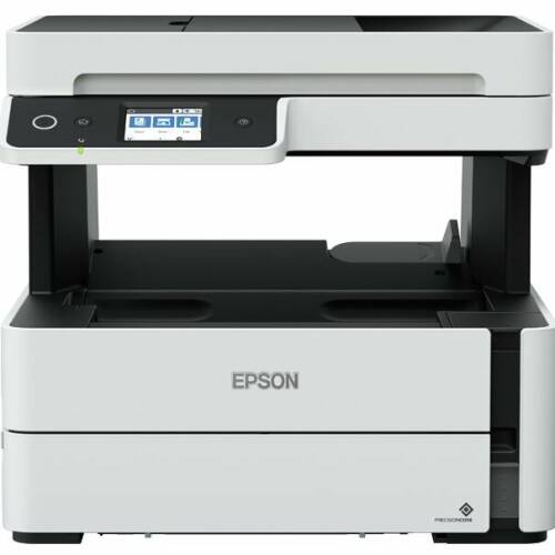 Epson imprimanta multifunctionala inkjet mono eco tank e-t m3140, dimensiune a4 (printare, copiere, scanare, fax), viteza 39ppm alb-negru, duplex