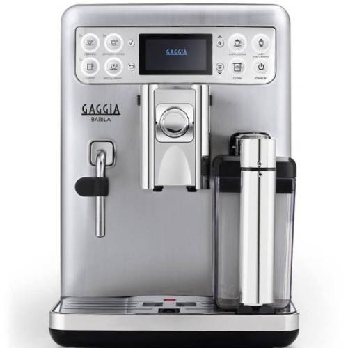 Gaggia espressor gaggia babila, automat cu tanc de lapte, 2 boilere, rasnita ceramica, 1400 w, 1.5 l, argintiu