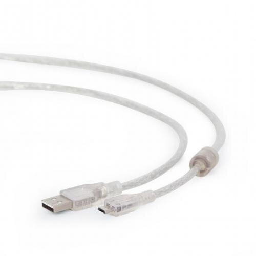Gembird cablu de date gembird, usb - micro usb, 1.8 m, alb