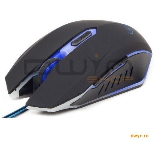 Gembird mouse gaming usb, 2400 dpi, blue