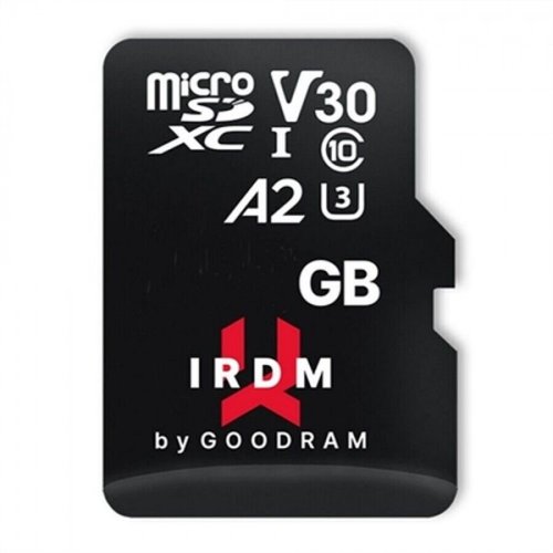 Goodram card memorie goodram microsd irdm, 32gb, uhs-i u3 a2 +adaptor