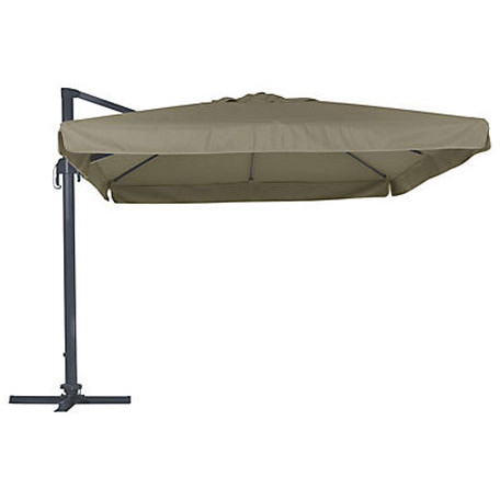 H-line umbrela patrata 2.95 x 2.95 m, rotire, noreen