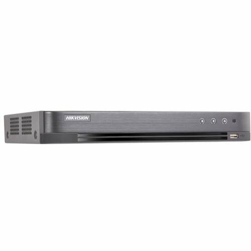 Hikvision dvr 4 canale turbohd acusense hikvision ids-7204huhi-m1/s/a, 5mp, h.265 pro+, vca, stocare in cloud