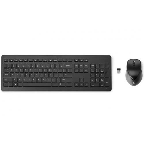 Hp kit hp 950mk - tastatura wireless, usb, black + mouse optic, usb wireless, black
