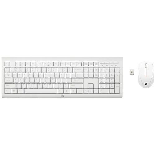 Hp kit tastatura si mouse wireless hp c2710, alb