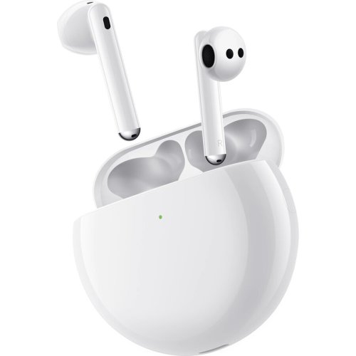 Huawei casti wireless huawei freebuds 4, active noise cancelling, ceramic white