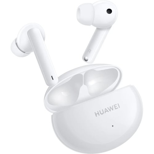 Huawei casti wireless huawei freebuds 4i, active noise cancelling, ceramic white