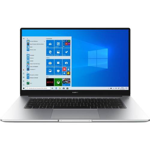 Huawei laptop huawei matebook d15 2020 cu procesor amd ryzen™ 5 3500u pana la 3.70 ghz, 15.6, full hd, ips, 8gb, 256gb ssd, radeon™ vega 8, windows 10 home, mystic silver