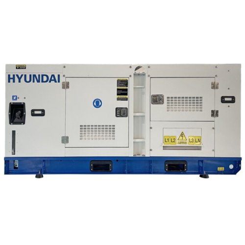 Hyundai generator de curent trifazat cu motor diesel hyundai dhy100l, 80 kw, 85 db, pornire electrica, consum estimat 21.5 litri/ora