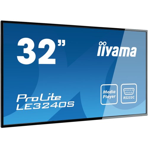 Iiyama iiyama 32' 1920x1080, ips panel, fan-less, speakers, multiple in-/outputs (vga, dvi-d, hdmi and more),