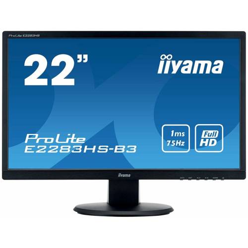 Iiyama monitor gaming iiyama lcd 21,5'' e2283hs-b3, led, full hd, 2ms, vga, displayport, hdmi, boxe