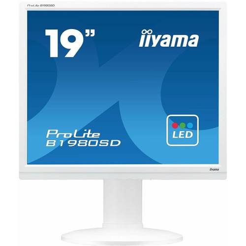 Iiyama monitor iiyama b1980sd-w1 a 19, tn, sxga, dvi, speakers, alb